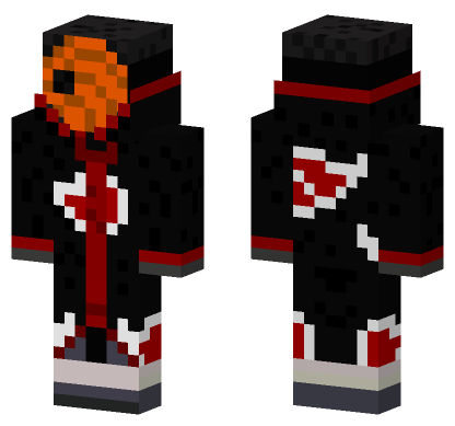 Tobi Akatsuki Skin Minecraft Bedrock skin