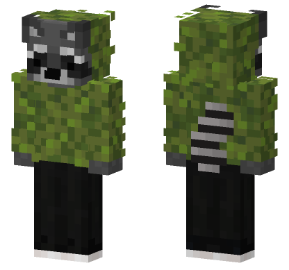 Toby Raccoon Minecraft Bedrock skin