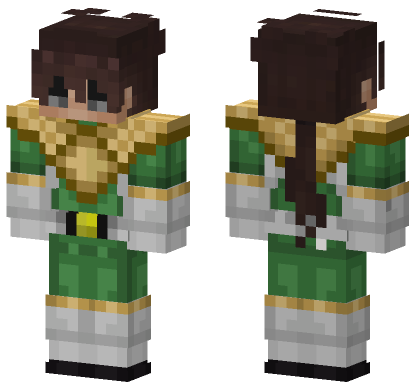 Tommy Green Armor Minecraft Bedrock skin