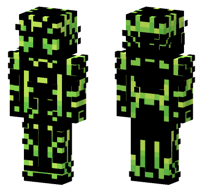 Toxic Green Skin Minecraft Bedrock skin