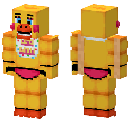 Toy Chica FNAF Minecraft Bedrock skin