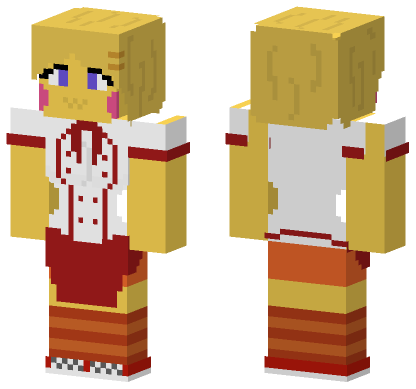 Toy Chica FNAF Minecraft Bedrock skin