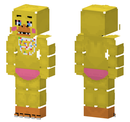 Toy Chica FNAF Skin Minecraft Bedrock skin