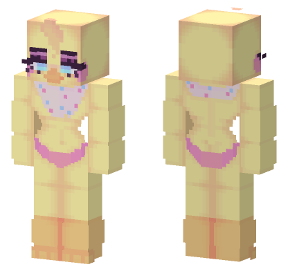 Toy Chica Skin Minecraft Bedrock skin