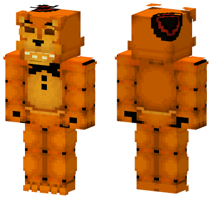 Toy Freddy 1987 Halloween Minecraft Bedrock skin