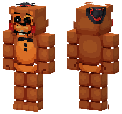 Toy Freddy 2 Minecraft Bedrock skin