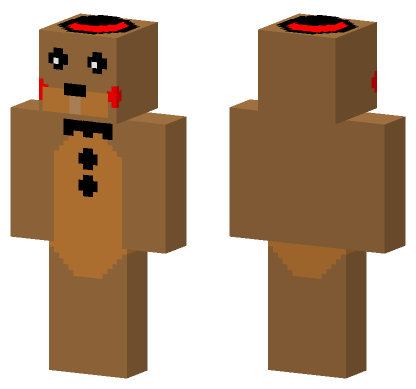 Toy Freddy Night Mode Minecraft Bedrock skin