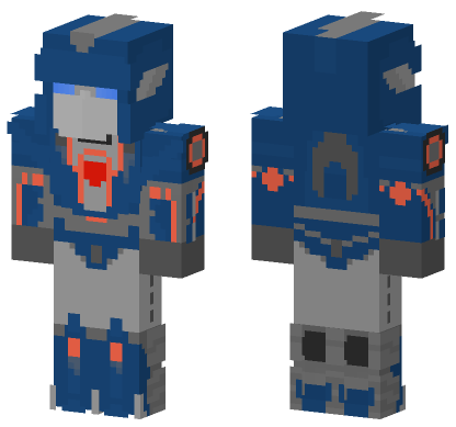 Transformers Autobot Soldier Minecraft Bedrock skin