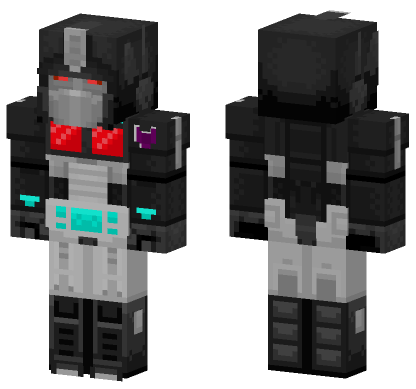 Transformers Optimus Prime Minecraft Bedrock skin