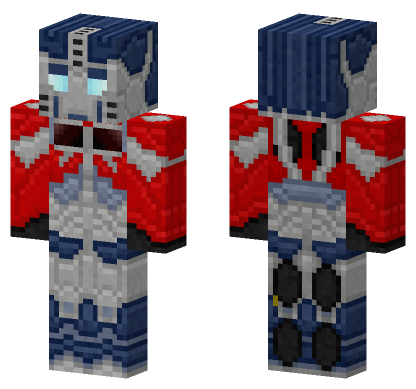Transformers Prime Optimus Prime Minecraft Bedrock skin
