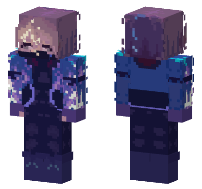 Tsukasa Tenma Project Sekai Cyberpunk Minecraft Bedrock skin
