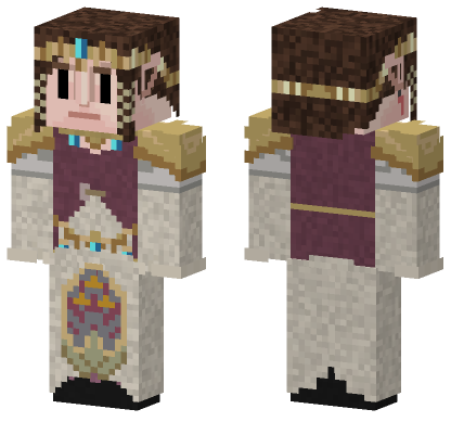 Twilight Princess Zelda Minecraft Bedrock skin