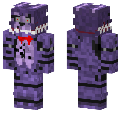Twisted Bonnie Fnaf Skin Minecraft Bedrock skin