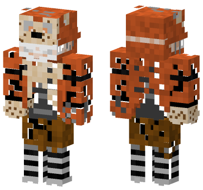 Twisted Foxy Skin Minecraft Bedrock skin