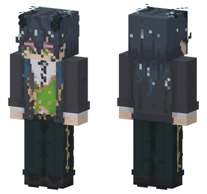 Twisted Wonderland Malleus Draconia Minecraft Bedrock skin