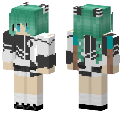 Two Faced Lovers Hatsune Miku Minecraft Bedrock skin