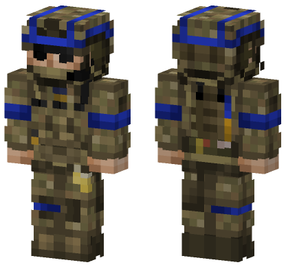 Ukrainian Army 3rd Sab V2 Minecraft Bedrock skin