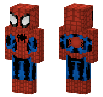 Ultimate Spider-Man Suit Minecraft Bedrock skin