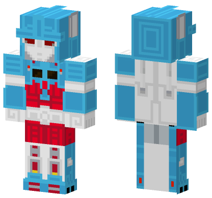 Ultra Magnus Armored Minecraft Bedrock skin