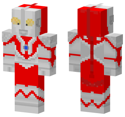 Ultraman Ctype Minecraft Skin Minecraft Bedrock skin