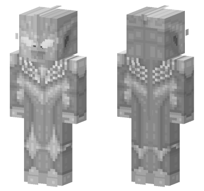 Ultraman Tiga Stone Statue Minecraft Bedrock skin