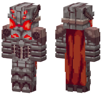 Ultron With Cape Minecraft Bedrock skin
