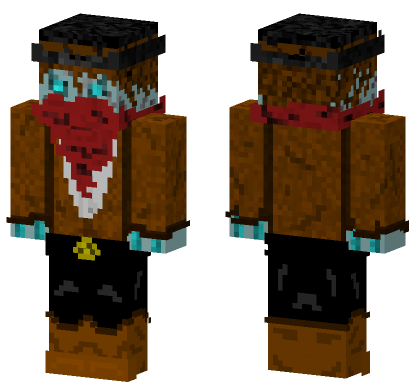 Undead Cowboy Minecraft Bedrock skin