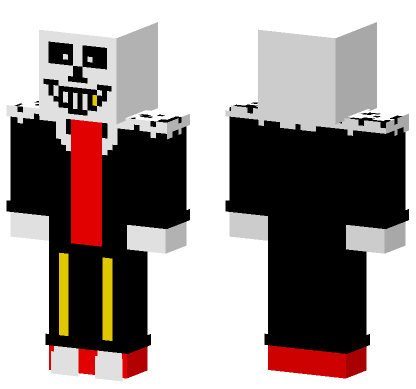 Underfell Sans Minecraft Bedrock skin
