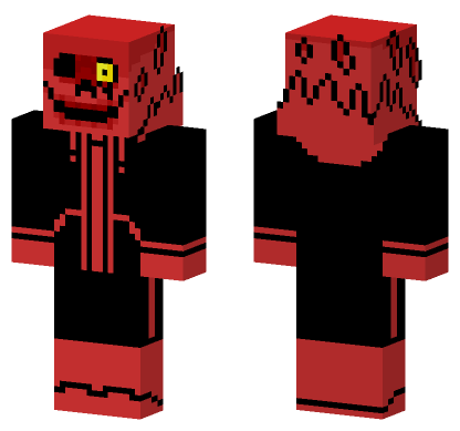 Underfell Sans Skin Minecraft Bedrock skin