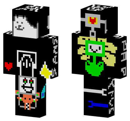 Undertale Flowey Minecraft Bedrock skin
