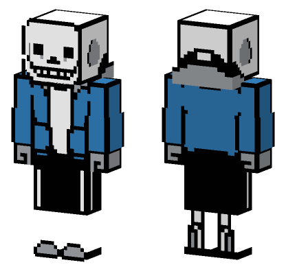 Undertale Sans Minecraft Bedrock skin