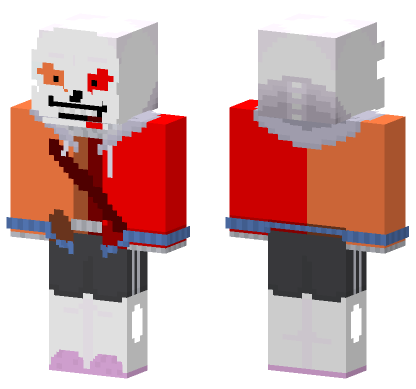 Undertale Sans Determined Phase 2 Minecraft Bedrock skin