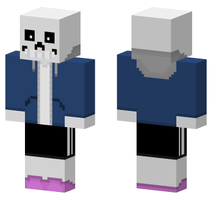Undertale Sans Skin Minecraft Bedrock skin