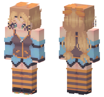Unity Chan Minecraft Bedrock skin