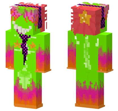 Unpleasant Gradient Minecraft Bedrock skin