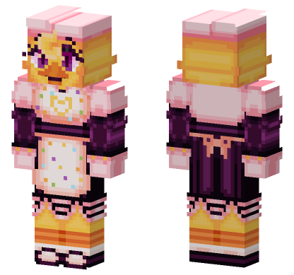 Unwithered Chica Minecraft Bedrock skin