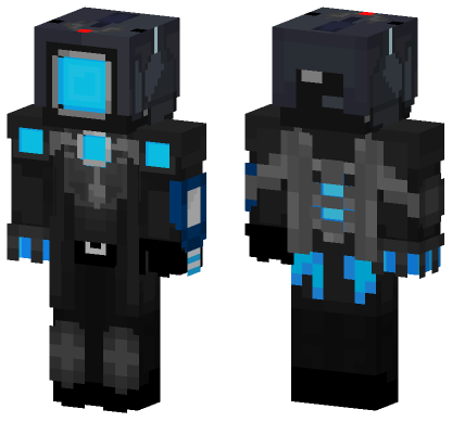 Upgraded Titan Cameraman Minecraft Bedrock skin