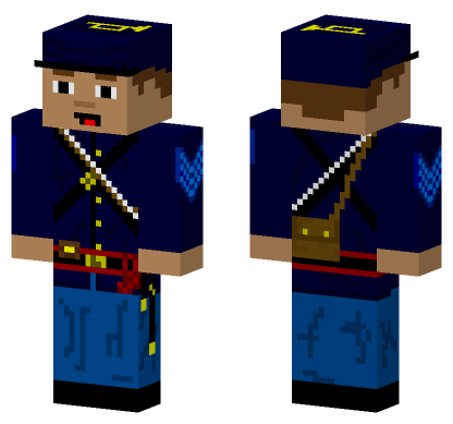 USA Civil War Sergeant Minecraft Bedrock skin