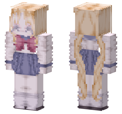 Usagi Tsukino Sailor Moon Minecraft Bedrock skin