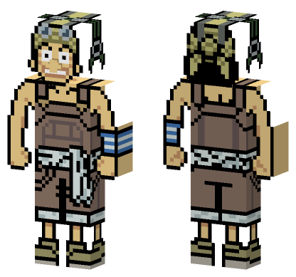 Usopp East Blue Minecraft Bedrock skin