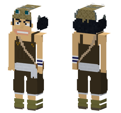 Usopp One Piece Minecraft Bedrock skin