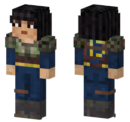 Vault Dweller Girl Minecraft Bedrock skin