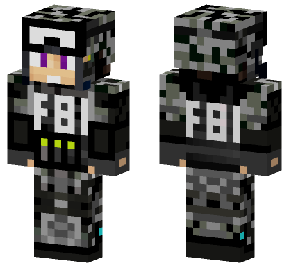 Vegetta777 FBI Agent Minecraft Bedrock skin
