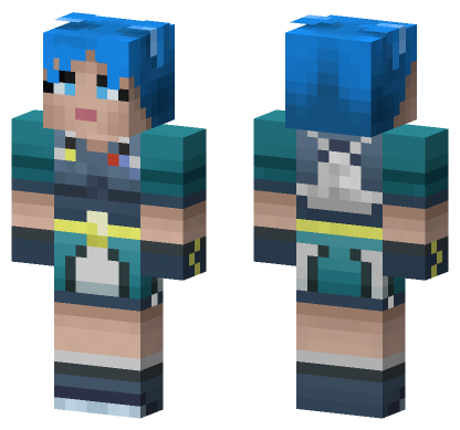 Vela Blue Outfit Minecraft Bedrock skin
