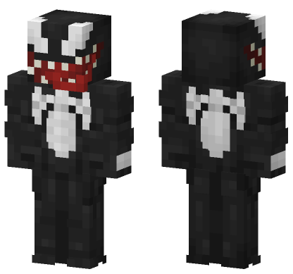 Venom Black Skin Minecraft Bedrock skin