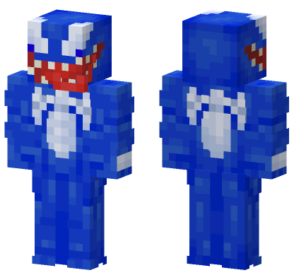 Venom Blue Skin Minecraft Bedrock skin