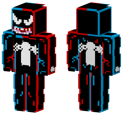 Venom Eddie Brock Spider-Man Minecraft Bedrock skin