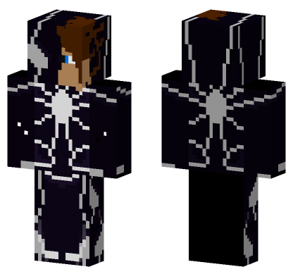Venom Mask Spider-Man Minecraft Bedrock skin