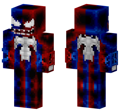 Venom Spider-Man Eddie Brock Minecraft Bedrock skin