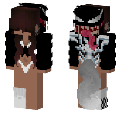 Venom Symbiote Suit Minecraft Bedrock skin